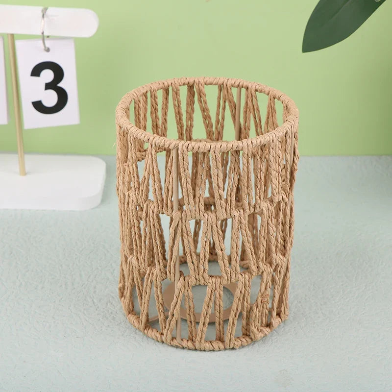 Bohemian Style Handwoven Home Decor Ceiling Lamp Woven Lampshade Rattan Lampshade Pendant Lamp Pendant Lamp Shade